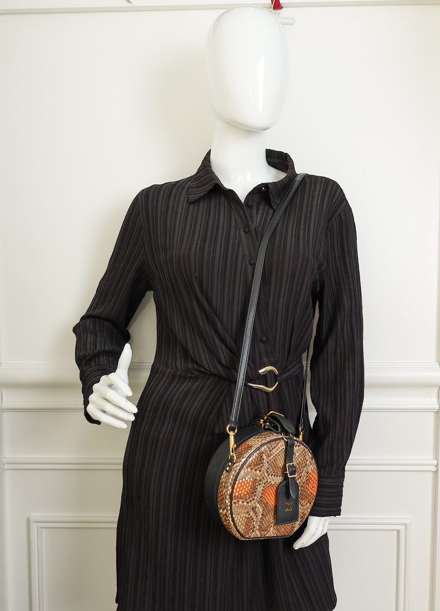Louis Vuitton Bicolor Python Boite Chapeau Bag