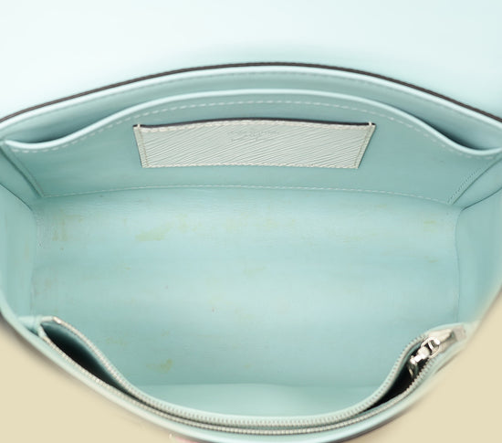 Louis Vuitton White Sky Holographice Twist MM Bag