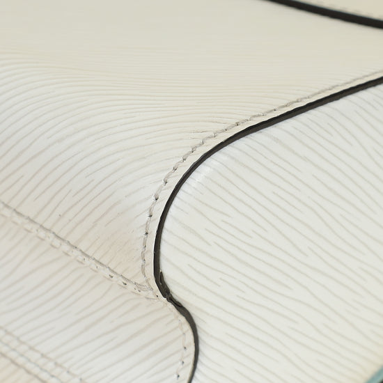 Louis Vuitton White Sky Holographice Twist MM Bag