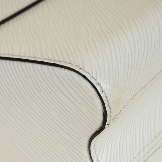 Louis Vuitton White Sky Holographice Twist MM Bag