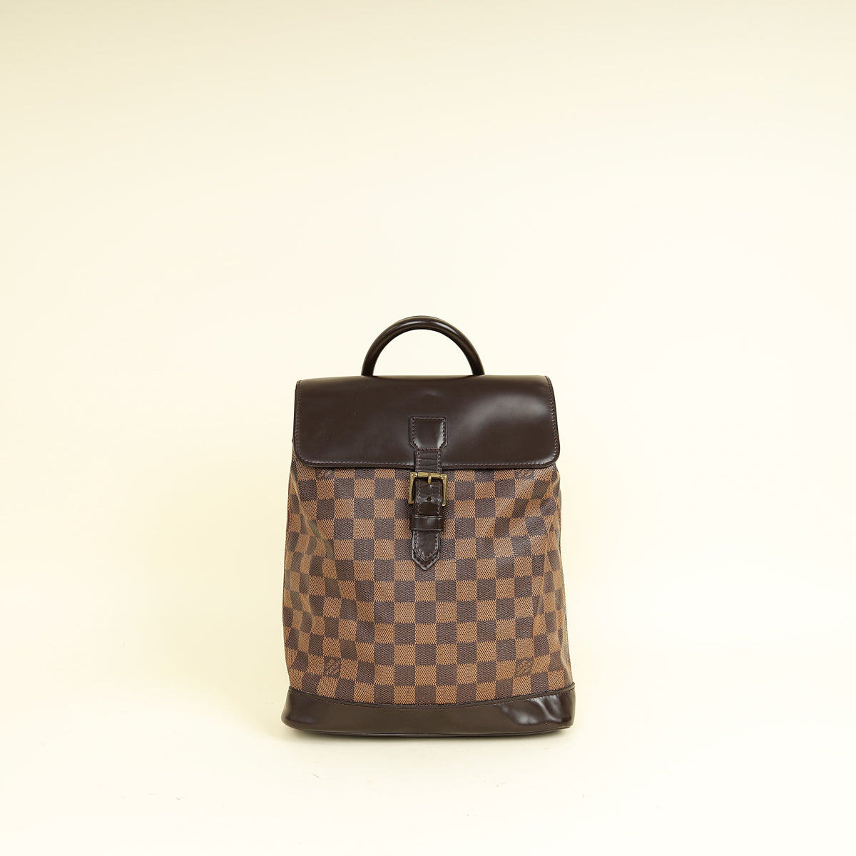 Louis Vuitton Bicolor Damier Ebene Soho Backpack Bag
