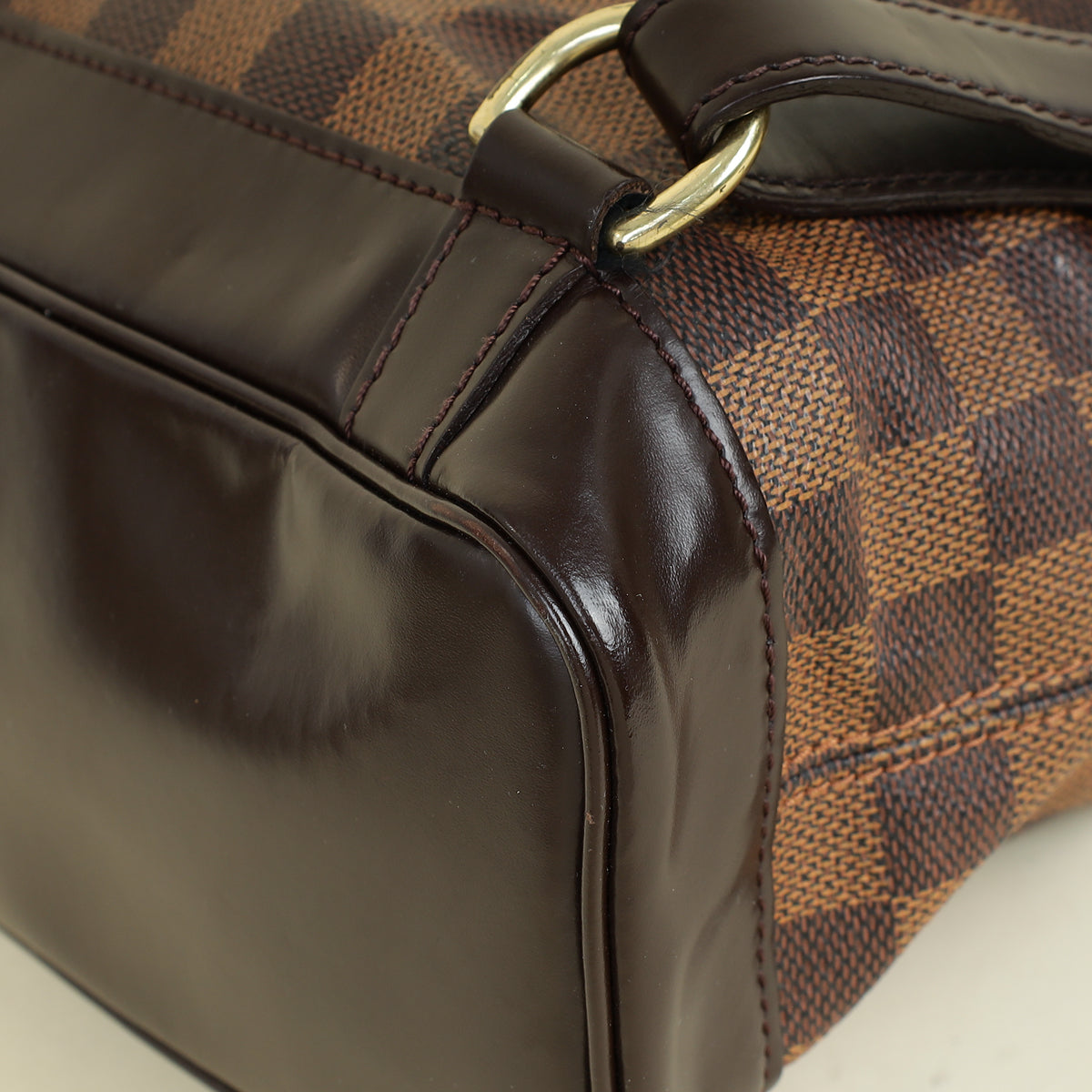 Louis Vuitton Bicolor Damier Ebene Soho Backpack Bag