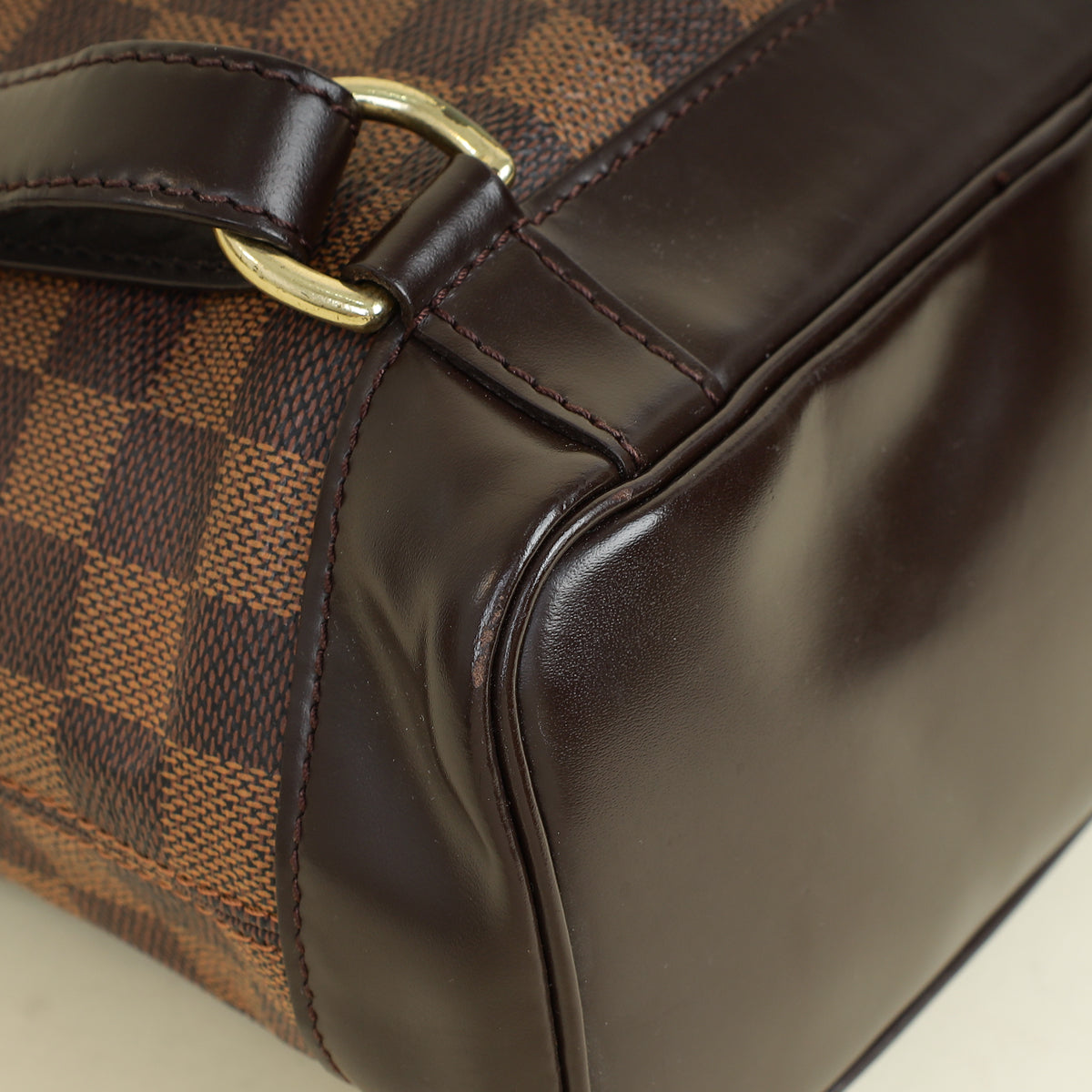 Louis Vuitton Bicolor Damier Ebene Soho Backpack Bag