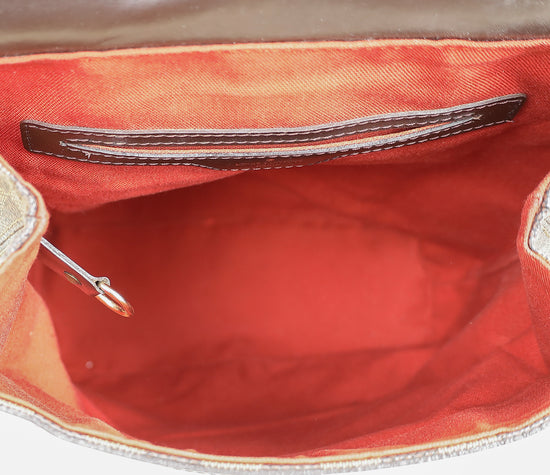 Louis Vuitton Bicolor Damier Ebene Soho Backpack Bag