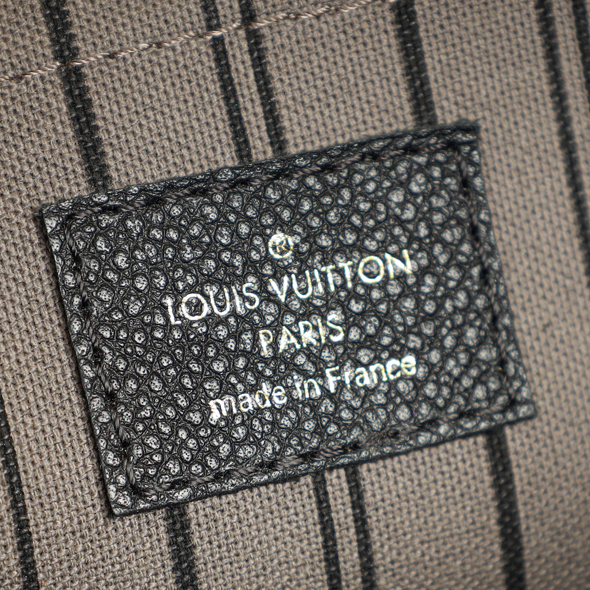 Louis Vuitton Black Monogram Empreinte Montaigne BB Bag