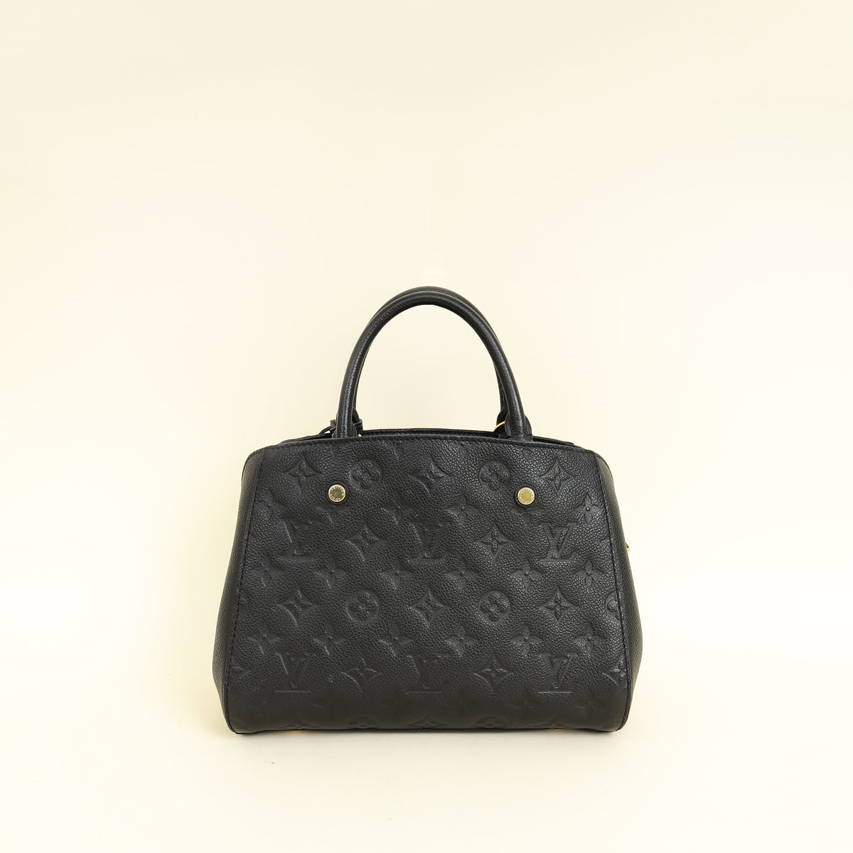 Louis Vuitton Black Monogram Empreinte Montaigne BB Bag