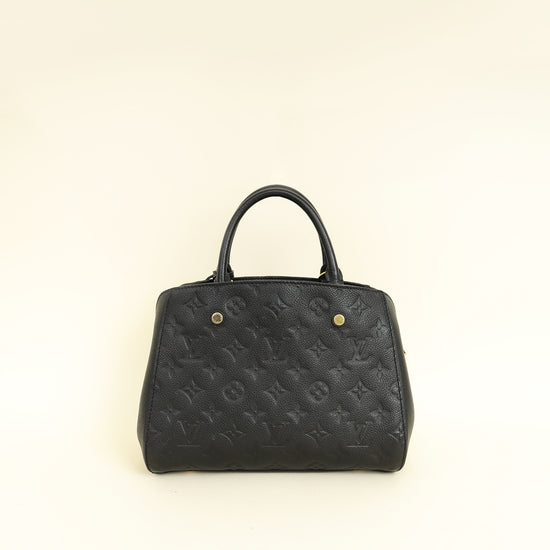 Louis Vuitton Black Monogram Empreinte Montaigne BB Bag