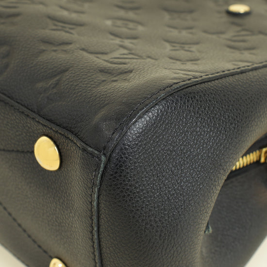 Louis Vuitton Black Monogram Empreinte Montaigne BB Bag