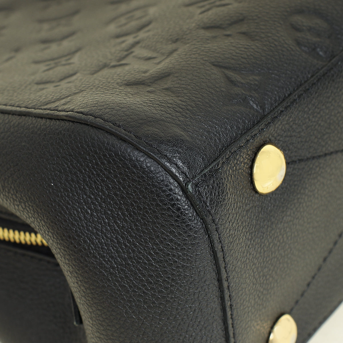 Louis Vuitton Black Monogram Empreinte Montaigne BB Bag