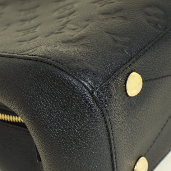Louis Vuitton Black Monogram Empreinte Montaigne BB Bag