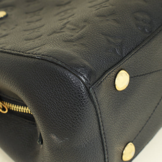Louis Vuitton Black Monogram Empreinte Montaigne BB Bag