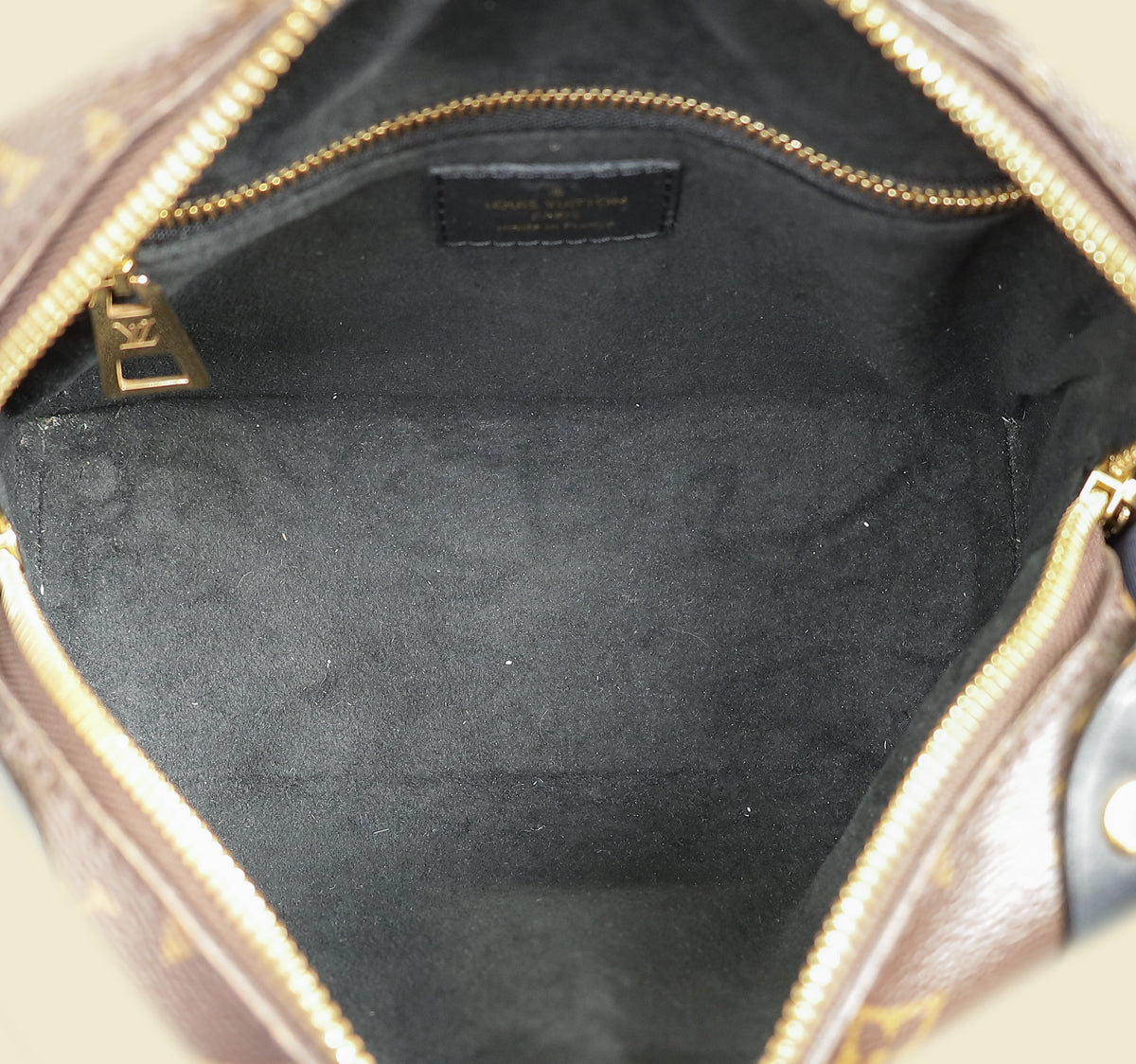 Louis Vuitton Monogram Black Petite Malle Souple Bag