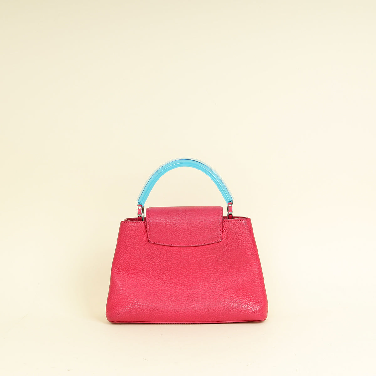 Louis Vuitton Dark Fuschia Capucines BB Resin Handle Bag