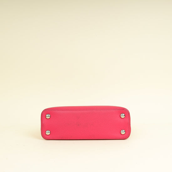 Louis Vuitton Dark Fuschia Capucines BB Resin Handle Bag