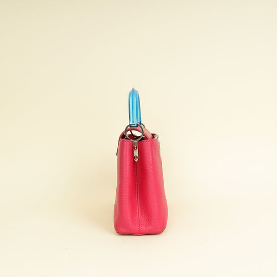 Louis Vuitton Dark Fuschia Capucines BB Resin Handle Bag