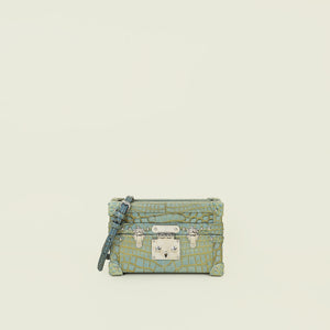 Louis Vuitton Bicolor Petite Malle Matte Crocodile Bag