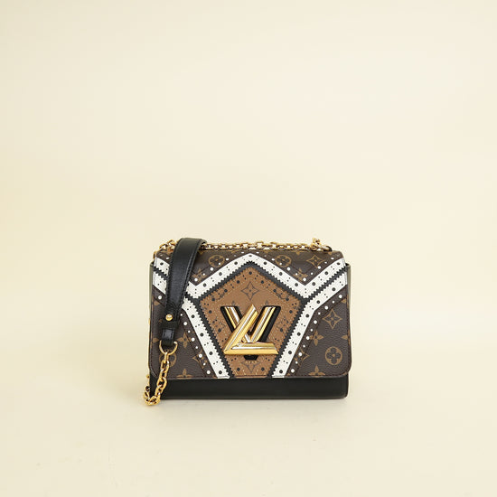 Louis Vuitton Veau Satin Monogram Twist MM Bag
