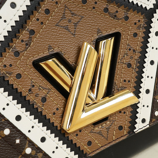 Louis Vuitton Veau Satin Monogram Twist MM Bag