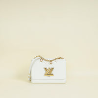 Louis Vuitton Optic White Twist MM Bag Chain Charm