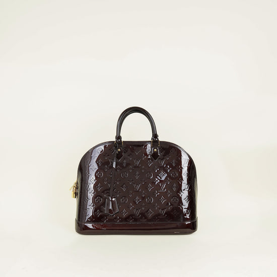 Louis Vuitton Amarante Monogram Vernis Alma GM Bag