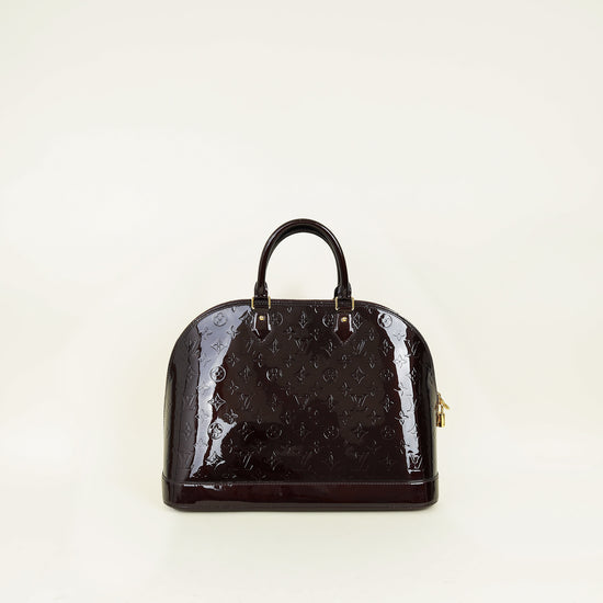 Louis Vuitton Amarante Monogram Vernis Alma GM Bag
