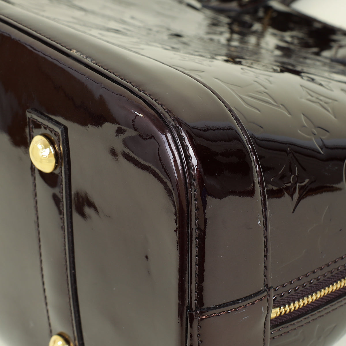 Louis Vuitton Amarante Monogram Vernis Alma GM Bag