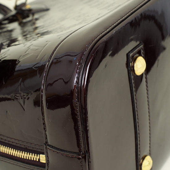 Louis Vuitton Amarante Monogram Vernis Alma GM Bag