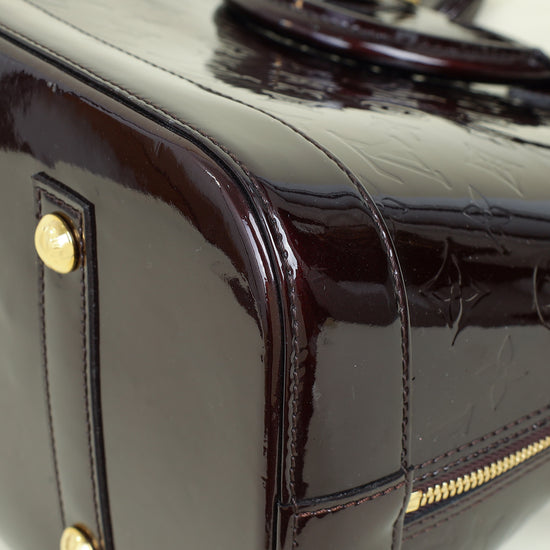 Louis Vuitton Amarante Monogram Vernis Alma GM Bag