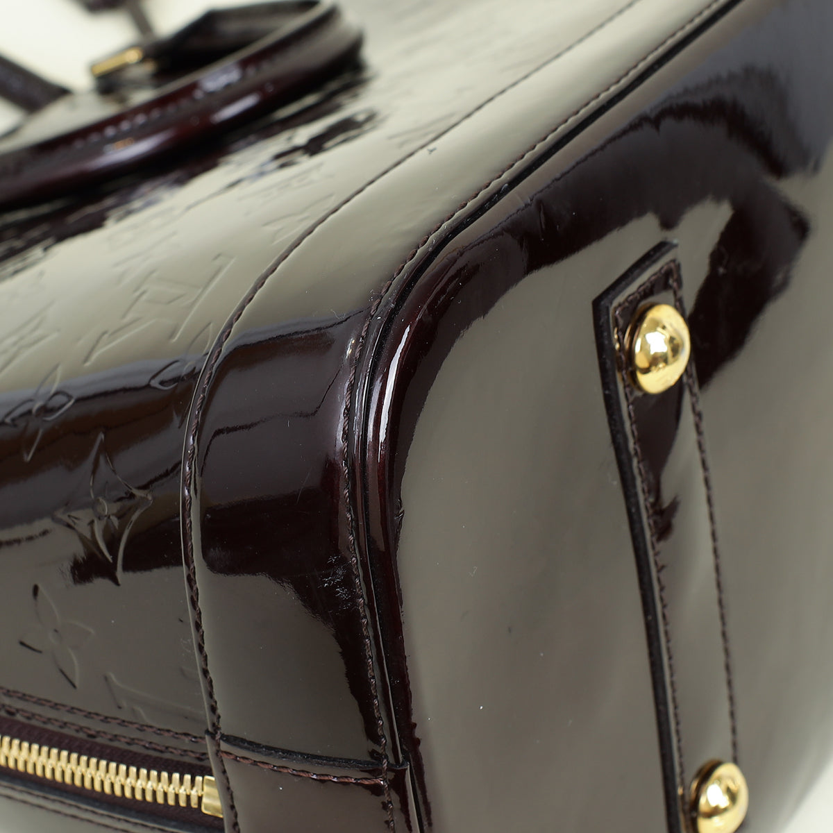 Louis Vuitton Amarante Monogram Vernis Alma GM Bag