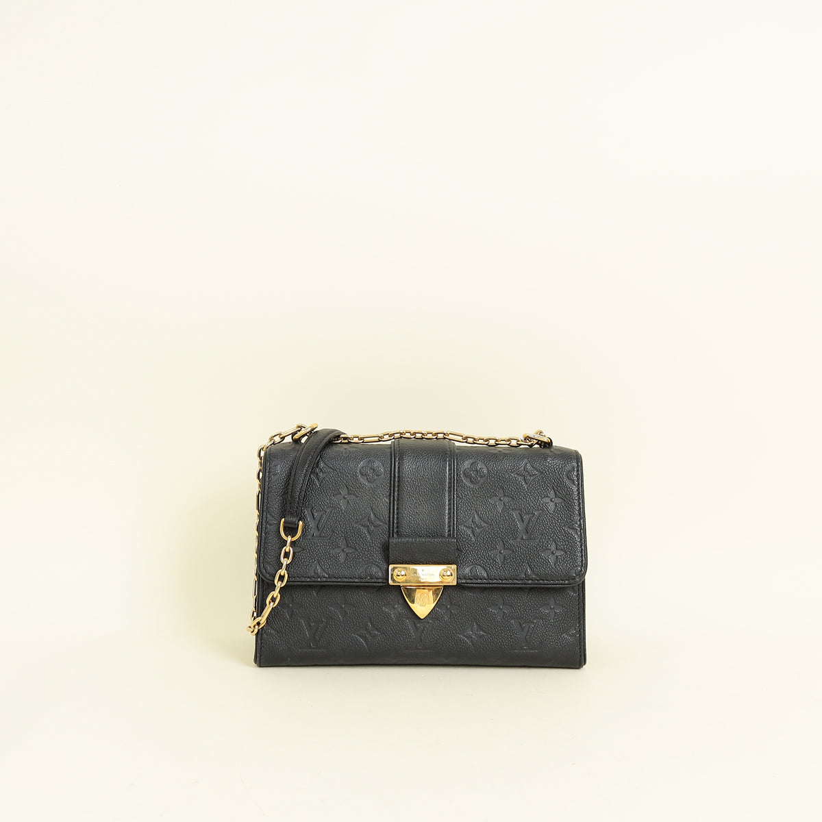 Louis Vuitton Black Monogram Empreinte Saint Sulpice BB Bag