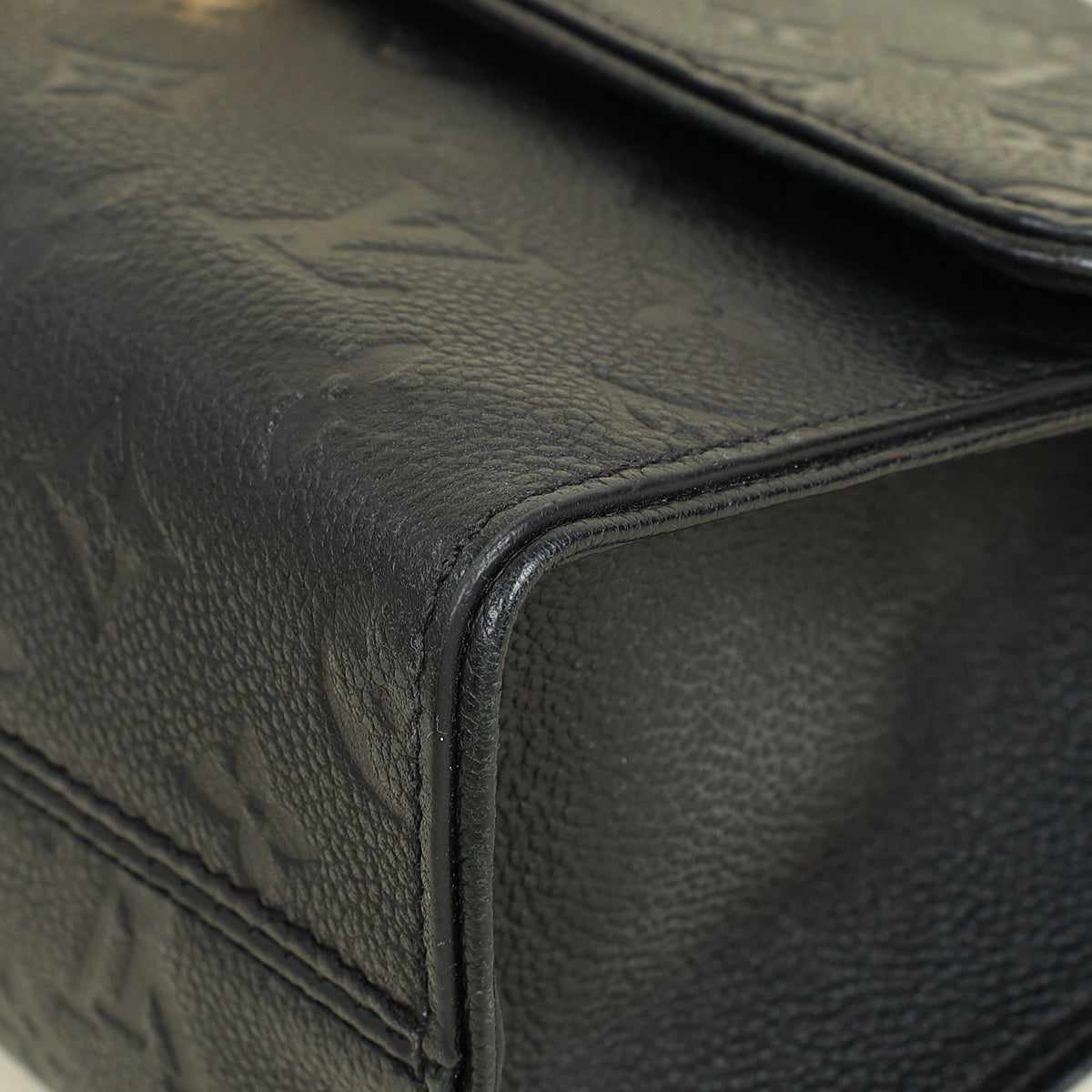 Louis Vuitton Black Monogram Empreinte Saint Sulpice BB Bag