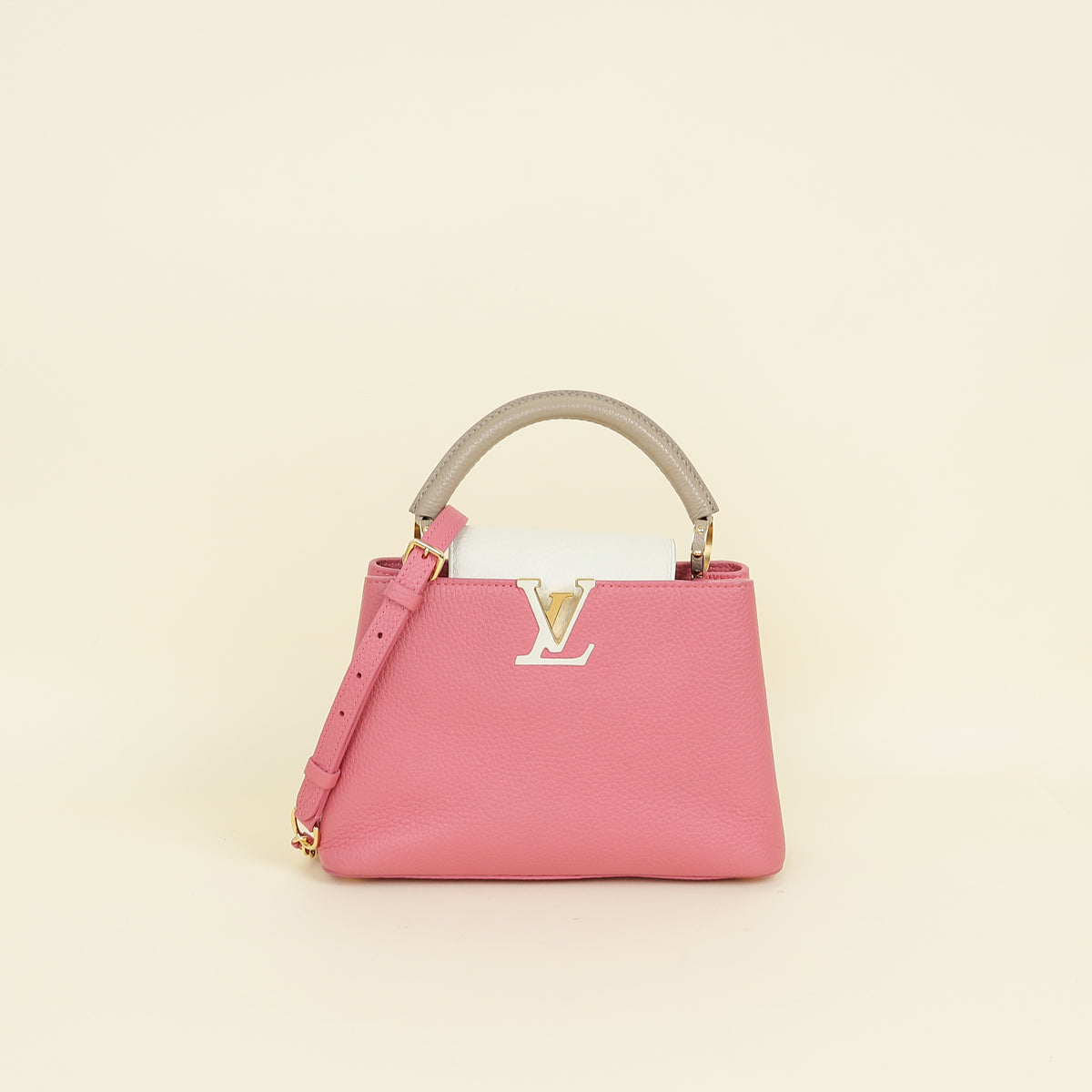 Louis Vuitton Tricolor Capucines BB Taurillon Leather Bag