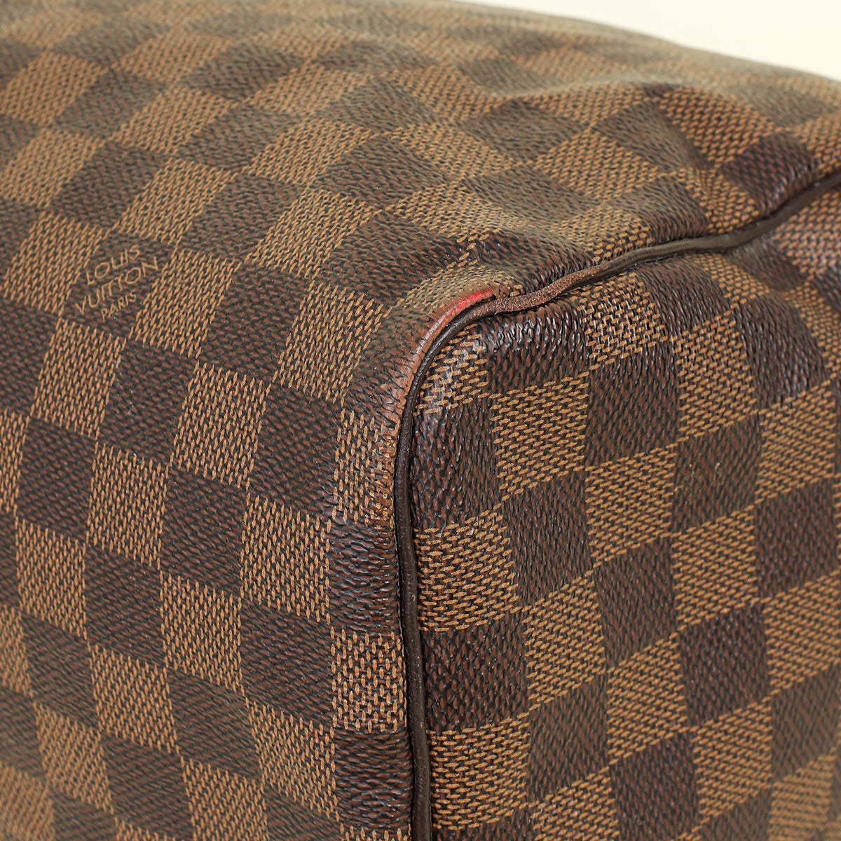 Louis Vuitton Brown Damier Speedy 30 Bag w/ Initials S.B.G.