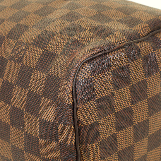 Louis Vuitton Brown Damier Speedy 30 Bag w/ Initials S.B.G.