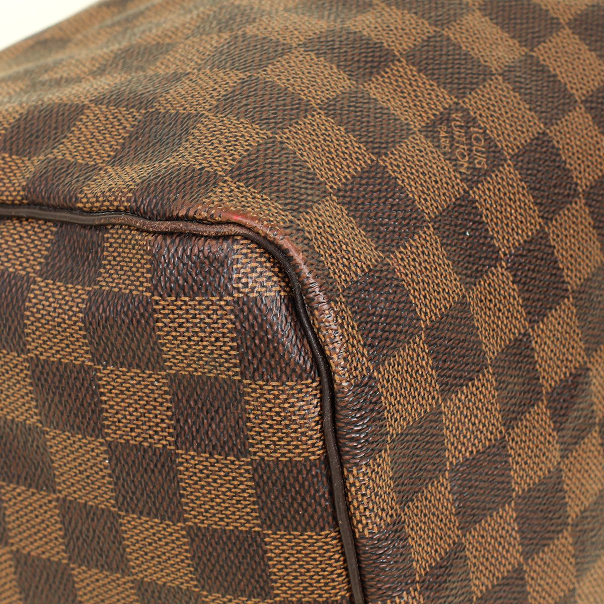 Louis Vuitton Brown Damier Speedy 30 Bag w/ Initials S.B.G.