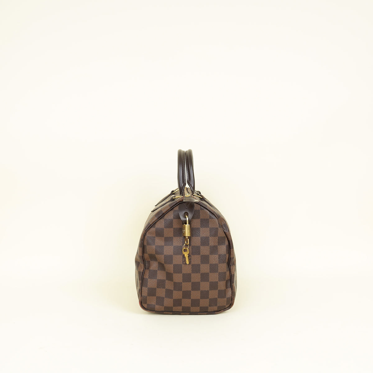 Louis Vuitton Brown Damier Speedy 30 Bag w/ Initials S.B.G.