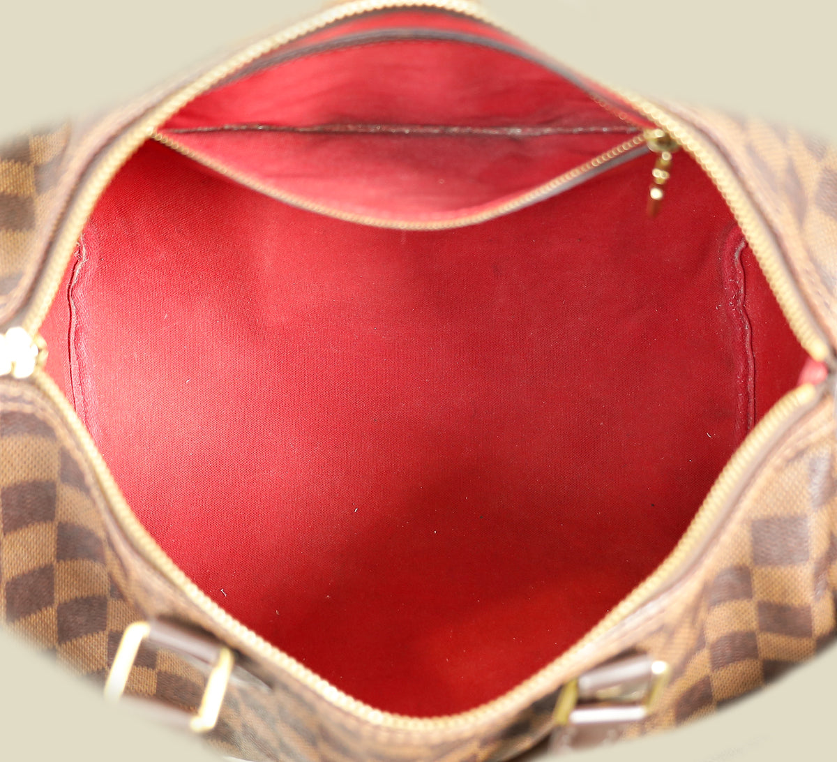 Louis Vuitton Brown Damier Speedy 30 Bag w/ Initials S.B.G.