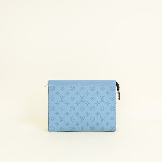 Louis Vuitton Sky Blue Taigarama Pochette Voyage MM