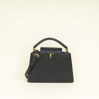Louis Vuitton Black Capucines MM Bag