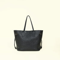 Louis Vuitton Black Empreinte Neverfull MM Tote Bag