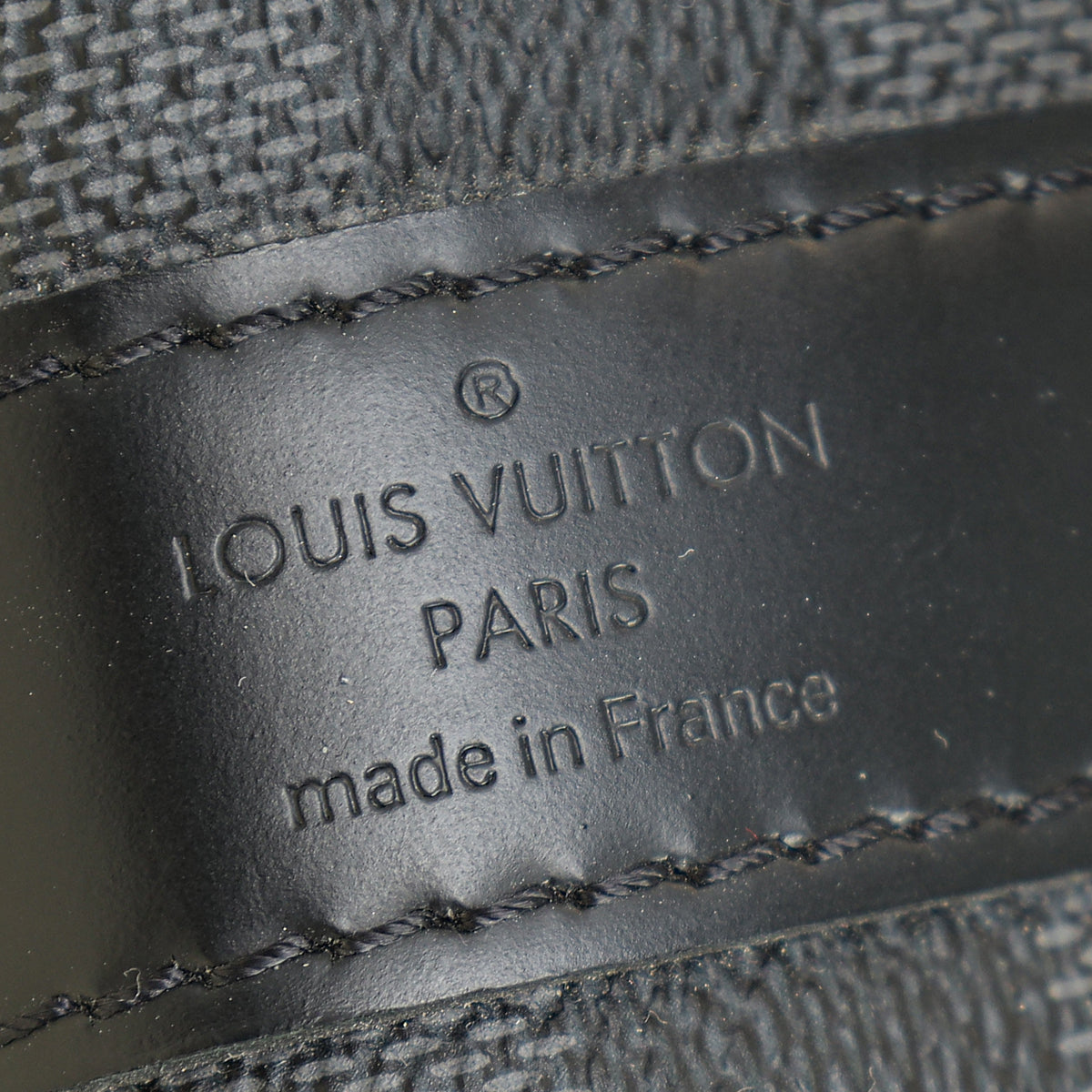 Louis Vuitton Black Damier Graphite Keepall Bandouliere 55 Bag w/ Initial MYS