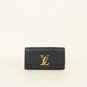 Louis Vuitton Black Capucines Wallet