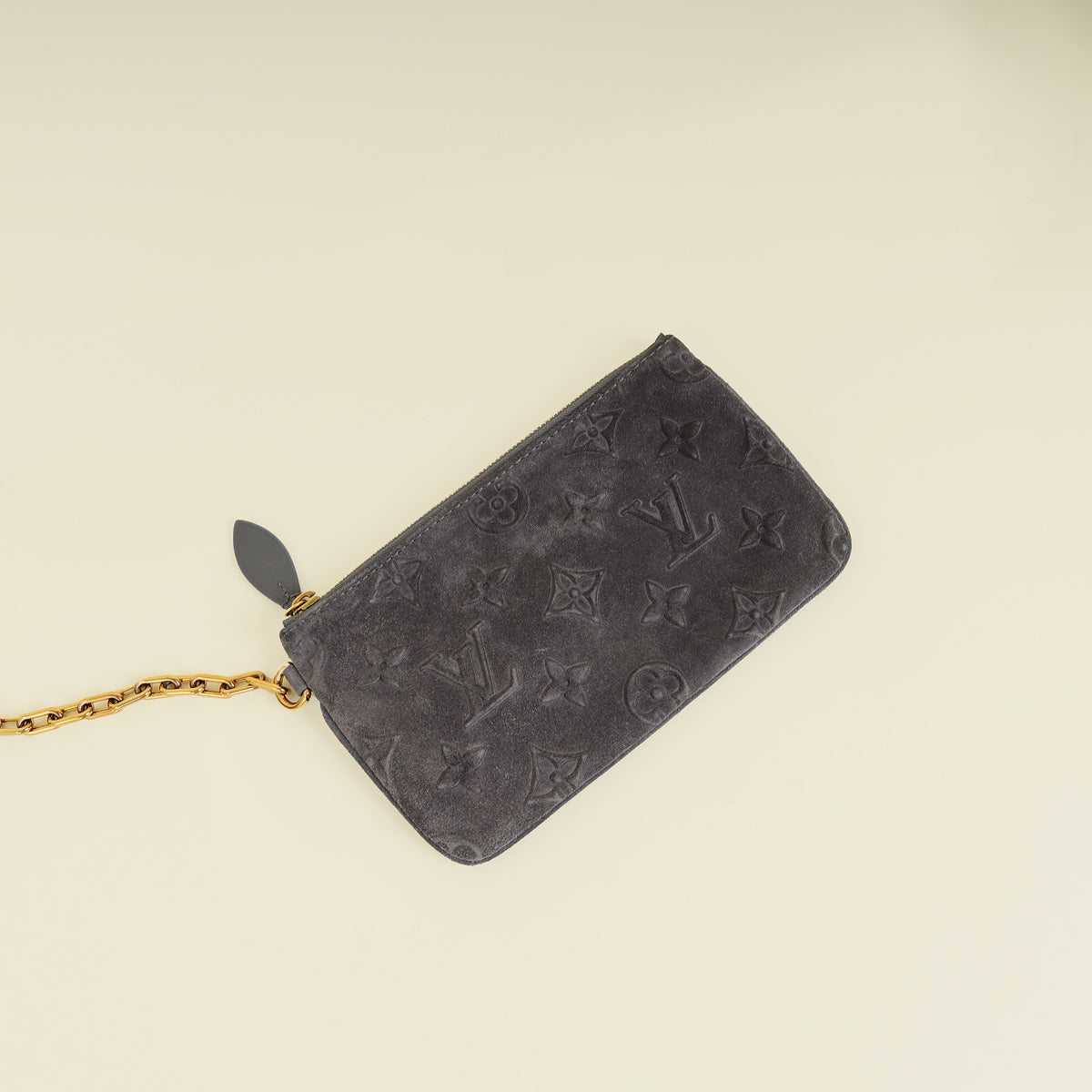 Louis Vuitton Grey Monogram Suede Speedy P9 Bandoulière 40 Bag