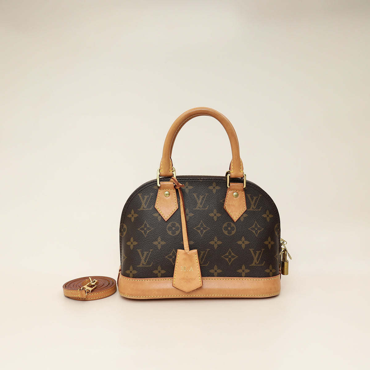 Louis Vuitton Monogram Alma BB Bag W/MA Initials-Louis Vuitton-THE CLOSET