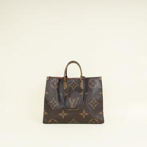 Louis Vuitton Black Monogram Reverse Onthego GM Bag
