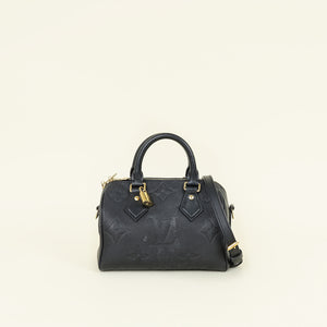 Louis Vuitton Black Monogram Giant Empreinte Speedy Bandouliere 20 Bag