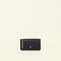 Louis Vuitton Black Monogram Empreinte Felicie Pochette