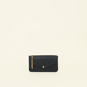 Louis Vuitton Black Monogram Empreinte Felicie Pochette