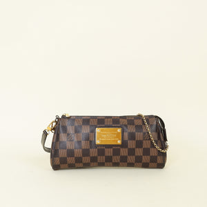 Louis Vuitton Damier Ebene Eva Clutch Bag