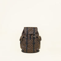 Louis Vuitton Bicolor Monogram Macassar Christopher MM Backpack Bag